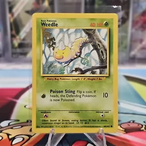 Weedle 69/102 Base Set Ilimitado De Colección WOTC 1999 LP - Imagen 1 de 2