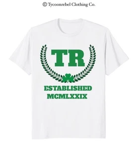 TYCOONREBEL CLOTHING CO. SHAMROCK ST. PATRICK IRISH IRELAND T SHIRT WHITE XXL - Picture 1 of 2