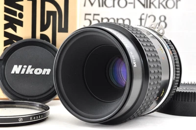 [Como Nuevo] Lente Macro NIKON Ai-S Micro-NIKKOR 55mm f/2.8 MF con Caja y Manual Para Japón Foto 1 de 4