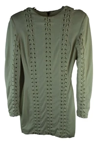 House Of CB Womans Alessia Dress White Lace Up Zip Fasten Size XS Mini - Picture 1 of 7