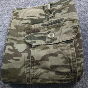 Pantalone vintage Steve e Barrys uomo 36x31 verde cargo mimetico pattino militare Y2K - Foto 1 di 15
