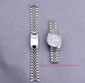 Jubilee Strap for Seiko 5 SNXS73/75/77/79 – 19mm Silver Curved End Band - Picture 1 of 6