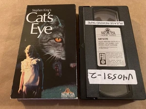 Cat’s Eye 1985 VHS Tape, Stephen King / Drew Barrymore Horror Film, Ex Rental - Imagen 1 de 6