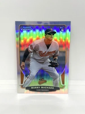 Bowman Chrome Manny Machado Rookie Refractor Orioles RC #205 2013 Foto 1 de 2