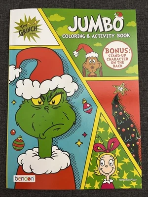 Mr. Grinch Jumbo Coloring & Activity Book Dr. Seuss Cindy Lou Who Tear & Share Foto 1 de 4