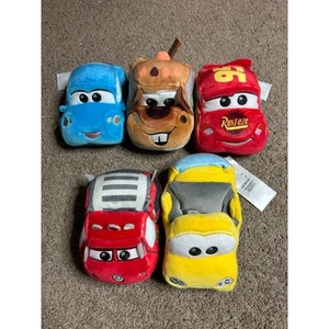 Disney Parks Wishables Cars Land 5 Micro Plush Mater Sally Lightning McQueen - Picture 1 of 4