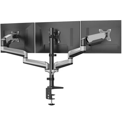Triple Monitor Stand - Full Motion Gas Spring Mount for 17-32 Inch Screens - Image 1 of 4
