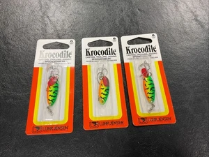 3 LUHR-JENSEN Krocodile Spoon - 1/6oz - FireTiger “Save” - Picture 1 of 3