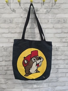 Rare Vintage Buc-ee's Logo Tapestry Tote Bag Buccees Blue Yellow Red 16" - Picture 1 of 7