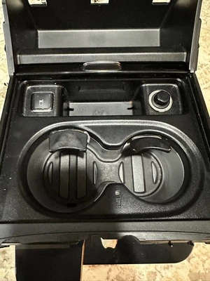 12-19 Mercedes X166 W166 ML GL GLE GLS Heated Cooled Cup Holder OEM Piano Black - Image 1 of 4