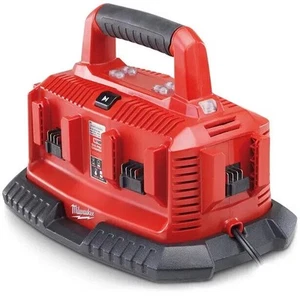 MILWAUKEE 18V 6 BAY SEQUENTIAL BATTERY CHARGER M1418C6 - Imagen 1 de 5