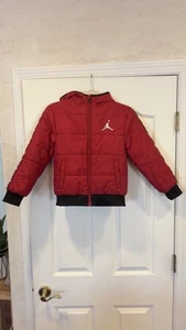 Jordan Air Black Zip Up Puffer Jacket - Youth Size Small - Picture 1 of 5