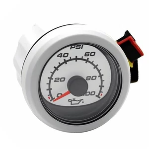 Mercury SmartCraft Boat Oil Pressure Gauge 79-879916K11 | 2 Inch White - Picture 1 of 3