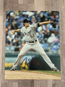 Jake Petricka Signed 8x10 Photo COA Chicago White Sox Brewers Blue Jays - Picture 1 of 1