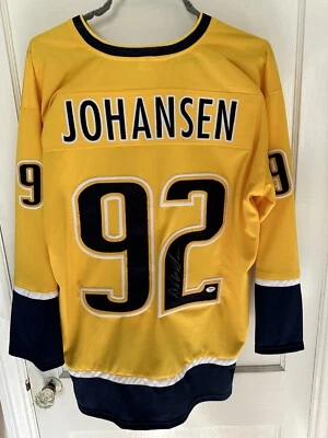 Ryan Johansen autographed signed jersey NHL Nashville Predators JSA COA - Image 1 of 3