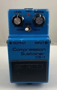 Boss CS-1 Compressor Sustainer Effect Pedal  MIJ Japan Vintage Black Label - Picture 1 of 7