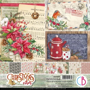 Ciao Bella 8 x 8 Papierblock - weihnachtliche Stimmung - 12er-Pack doppelseitig - Bild 1 von 3