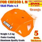 Under Guard Skid Plate For Honda Crf250 L M  Aluminium 5 Mm Orange Powder Coat