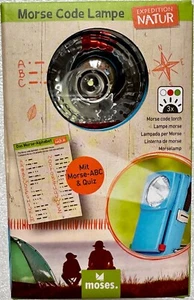 Morse Code Lamp Moses Expedition Nature Camping Learning Game Outdoor Game 9840 - Picture 1 of 15