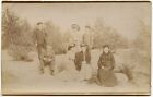 Famille Promenade Natur - CPA Foto Antike An. 1910