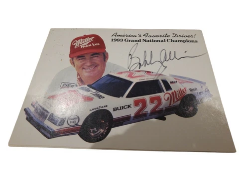 1983 Grand National Champions Nascar Bobby Allison Signed Postcard Cover