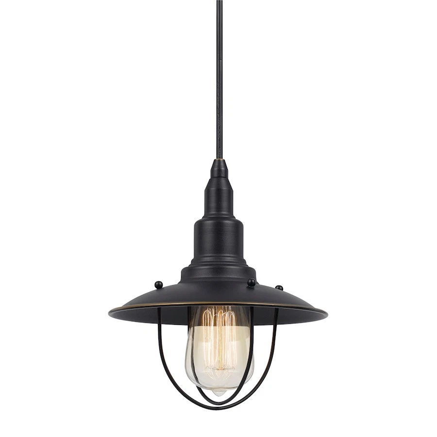 1 pingente de metal claro Cal Lighting Allentown, bronze escuro - UP-1113-6-DB - Imagem 1 de 1