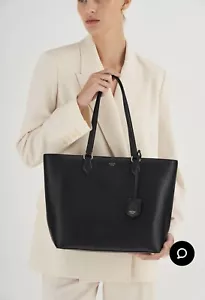 Oroton Inez Women’s New RRP $379 Shopper Tote Bag Black - Picture 1 of 10