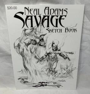 Neal Adams Signed Savage Sketch Book Rare Signed Neal Adams Continuty Studios - Picture 1 of 2