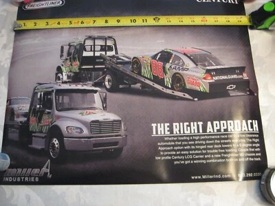 Dale Earnhardt Jr Poster Century Miller Ind Freightliner rollback  20" X 16' - Image 1 of 4