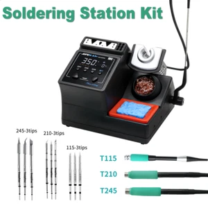 160W Soldering Station Compatible Original Soldering Iron Tip 210/245/115 Handle - Picture 1 of 11