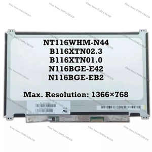 NT116WHM-N44 Fit B116XTN02.3 B116XTN01.0 N116BGE-E42 N116BGE-EB2 HD LCD Screen - Picture 1 of 1