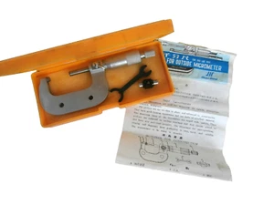 Micrometer: JIR Chaun Brand 1-2" Outside Micrometer .0001" in Hard Plastic Case - Picture 1 of 8