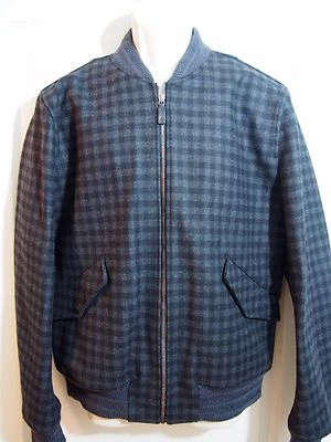 Gucci Wool Bomber Gray / Black Retail $1990 Size 52 - Image 1 of 4