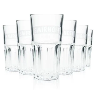 6x Smirnoff Glas 0,3l Longdrinkgläser Cocktailgläser Vodk Moscow Mule Martini - Bild 1 von 3
