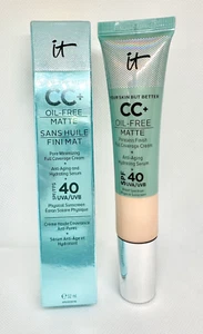 It Cosmetics CC+ Skin Foundation Cream Spf 40 full Coverage Matte - 1.08 fl oz - Picture 1 of 12