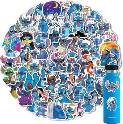 ALL-IN-ONE_EMPORIUM 100Pcs Stitch Stickers Lilo & Stitch Stickers For Water Bottles Vinyl Waterproof