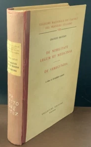 1947 De Nobilitate Legum et Medicinae - De Verecundia, by Eugenio Garin - Bild 1 von 16