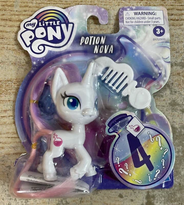 Boneco de brinquedo escovável My Little Pony Potion Ponies (Potion Nova) 3" novo no cartão - Imagem 1 de 2