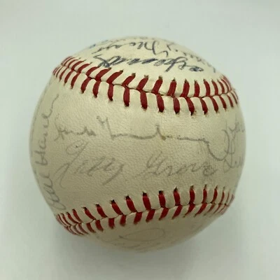1937 All Star Game Team Signed Baseball Hank Greenberg JSA COA - Image 1 of 4