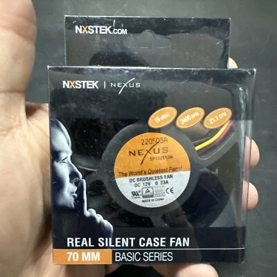Nexus 70mm Real Silent Case Fan 220503A SP702512M DC Brushless Fan (c11) - Image 1 of 4