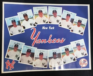 1966 NEW YORK YANKEES DEXTER PRESS RARE 11" X 14" TEAM SHEET WITH MICKEY MANTLE - Picture 1 of 2