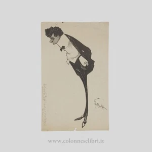 Francesco Bufi Caricatura Ferdinando Russo  anni '20 - Imagen 1 de 3