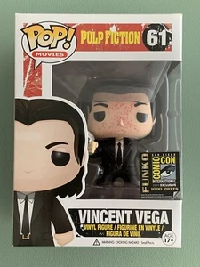 Funko Pop! SDCC # 61 Pulp Fiction Vincent Vega Bloody + soft Protector Vaulted - Afbeelding 1 van 9
