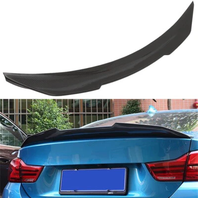 For BMW 2014-2018 F36 Gran Coupe 428i 435i Real Carbon Fiber Trunk Spoiler Wing - Image 1 of 4