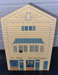 1993 CATS MEOW SERIE XI, PET SHOP/GIFT SHOP Holzregal Sitter signiert - Bild 1 von 8