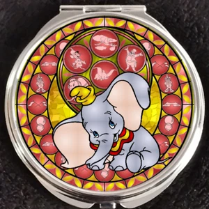 Specchio compatto trucco Jumbo Dumbo elefante volante Disneyland Walt Disney World - Foto 1 di 2