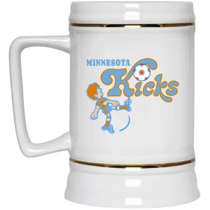 Minnesota Kicks Beer Stein 22 oz. Ceramic | NASL Soccer Team - Picture 1 of 6