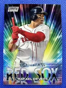 2020 #BT-22 Rafael Devers Topps Mazza da stadio cromata trave da baseball squadra Red Sox - Foto 1 di 2