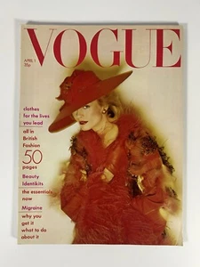 VOGUE MAGAZINE April 1974 ELGORT Guy Bourdin BAILEY Vintage 1970s Fashion - Picture 1 of 24