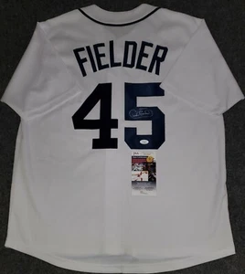 DETROIT TIGERS CECIL FIELDER AUTOGRAPHED SIGNED JERSEY JSA COA - Picture 1 of 3